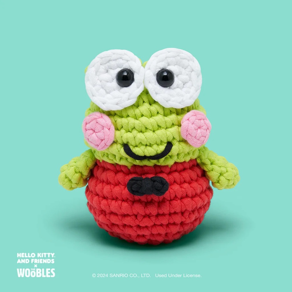 The Woobles Hello Kitty Keroppi Crochet Kit-Kit for Beginners-NEW SEALED